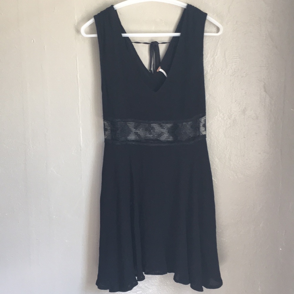 Free People- crochet cutout dress